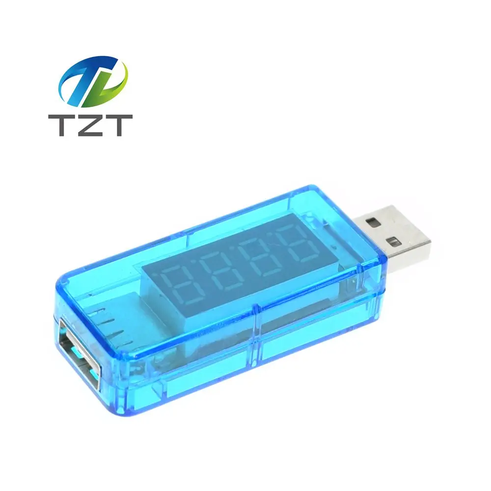 TZT teng цифровой USB Мобильный зарядный ток измеритель напряжения мини зарядное