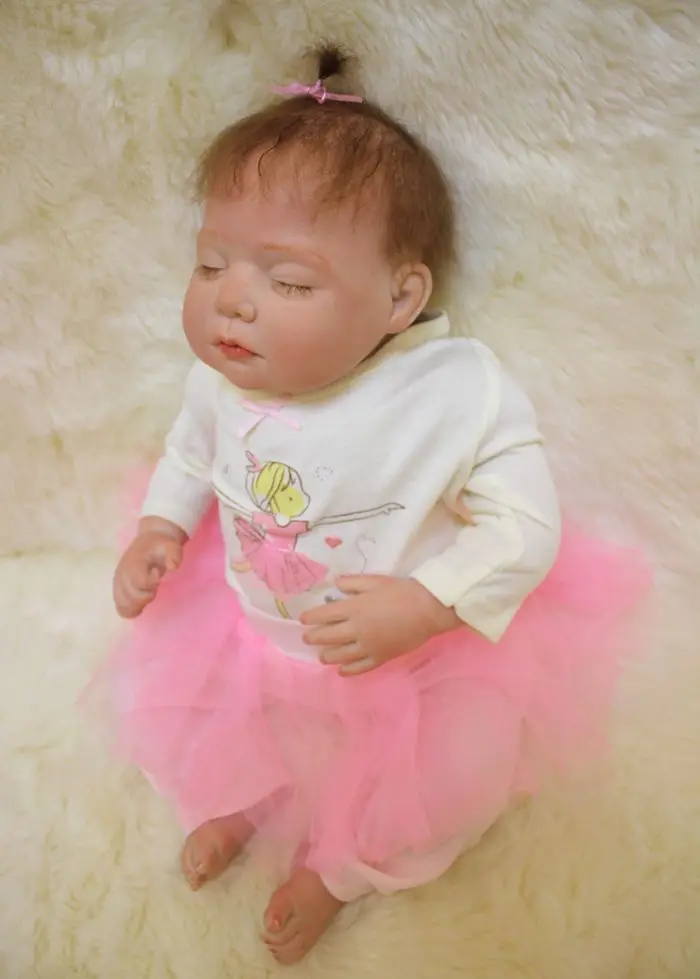 20&quot Baby Sleeping Dolls Silicone Reborn Doll Girl Boy bedtime Princess Birthday Gift Kid's Toys bonecas | Игрушки и хобби