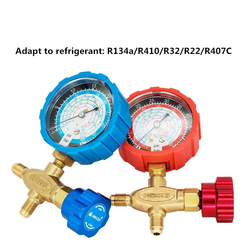 Манометр для хладагента из чистой меди R134a/R410/R32/R22/R407C стол кондиционирования