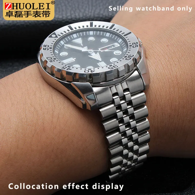 Ремешок для часов из высококачественной стали подходит мужских серии SKX007/009