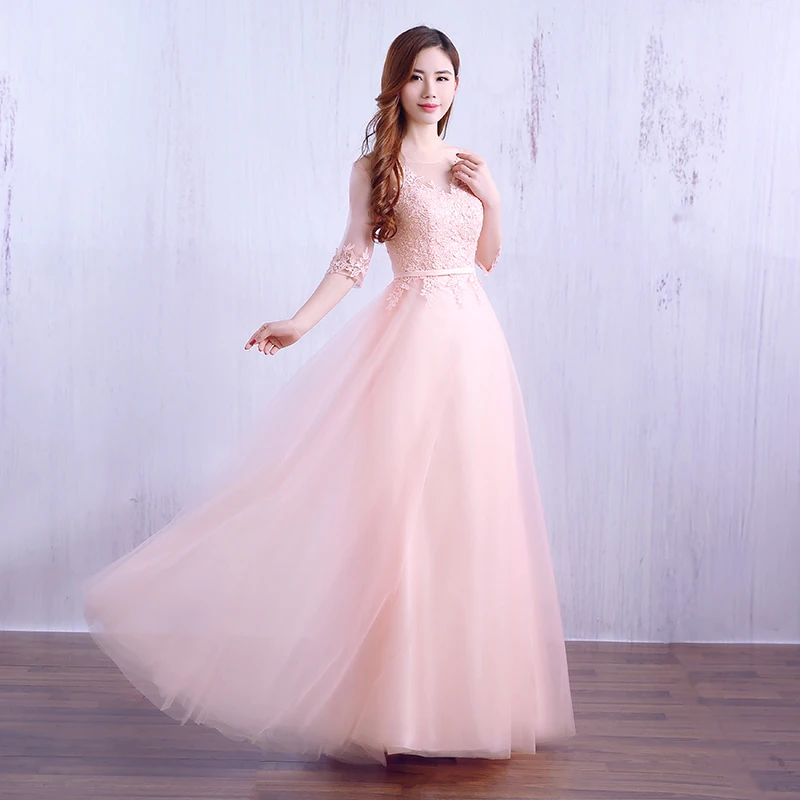 SSYFashion длинное темно-красное вечернее платье Элегантное кружевное с аппликацией прозрачное официальное с короткими рукавами платье для выпускного вечера Robe De Soiree