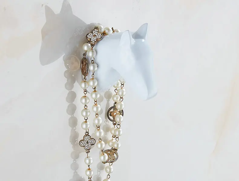 Solid Horse Head Coat Hooks Wall Hang Mounted Towel Hook Gold / Black /Chrome Clothes Hook Bathroom Hardware