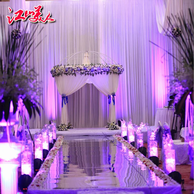 100 м серебряное свадебное зеркало ковер свадебный напольное украшение | Дом и сад