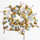 Литий-полимерные аккумуляторы, 100 шт., 3,7 В, 60 мАч, размер 381220 для Mp3 MP4 MP5 GPS PSP bluetooth