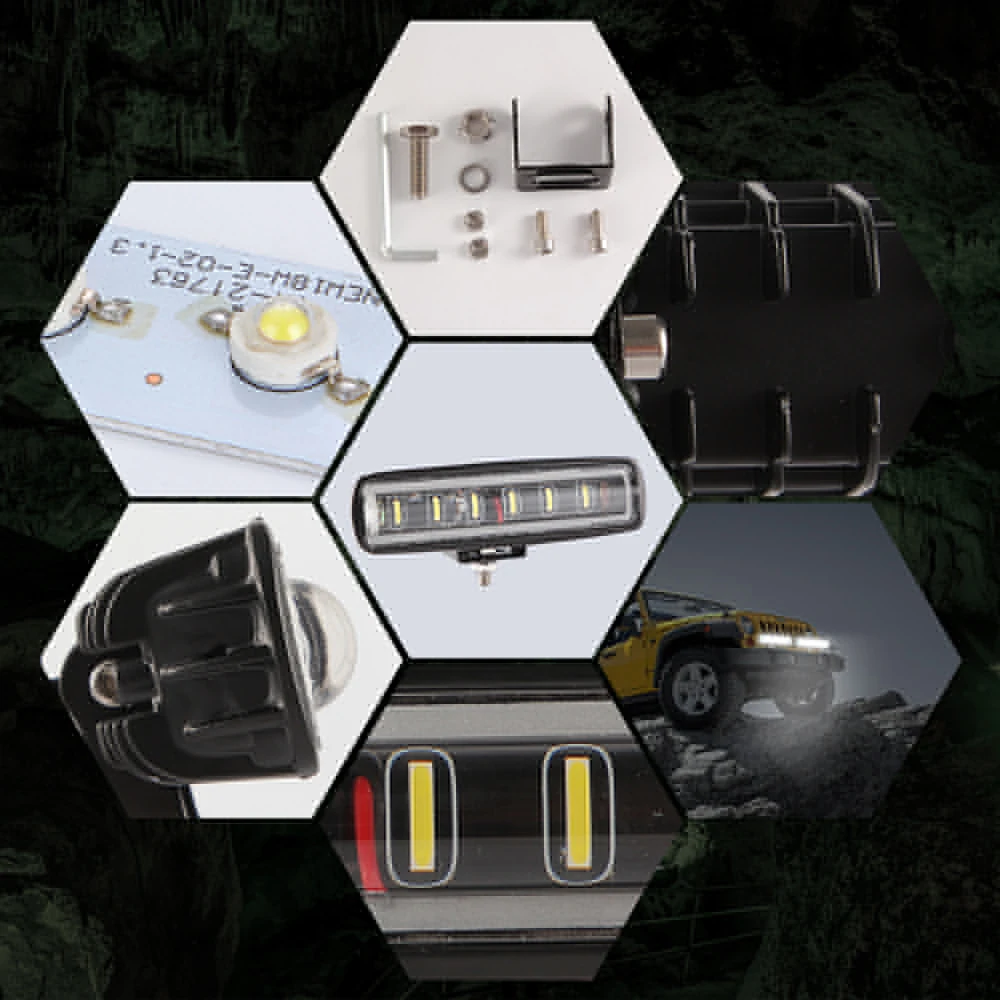 7 дюймовый автомобильный светодиодный рабочий светильник водонепроницаемый IP68