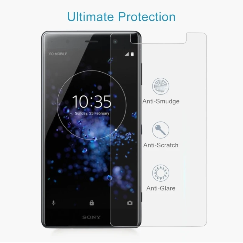 Защитная пленка из закаленного стекла для Sony Z3 + Z4 Mini Z5 Compact / D5803 E3 E4G M2 M5 C S39h XZ2 SP M35h