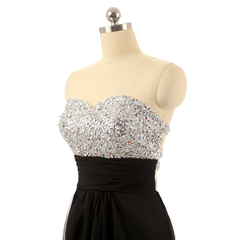 HighBuy 2017 Sequined Criss-Cross Short Homecoming Dresses Beaded Sexy Strapless Cheap Charming Prom Evening Party | Свадьбы и