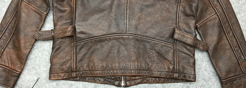 Новое поступление мужские Куртки из натуральной кожи пальто шикарные облегающие