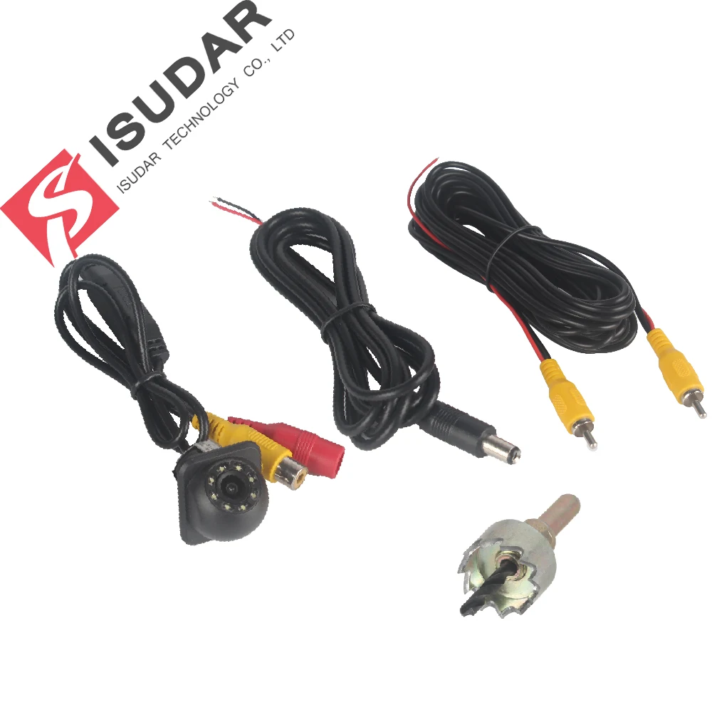 Isudar камера заднего вида для авто 8 LED HD 170 Degree водонепроницаемый