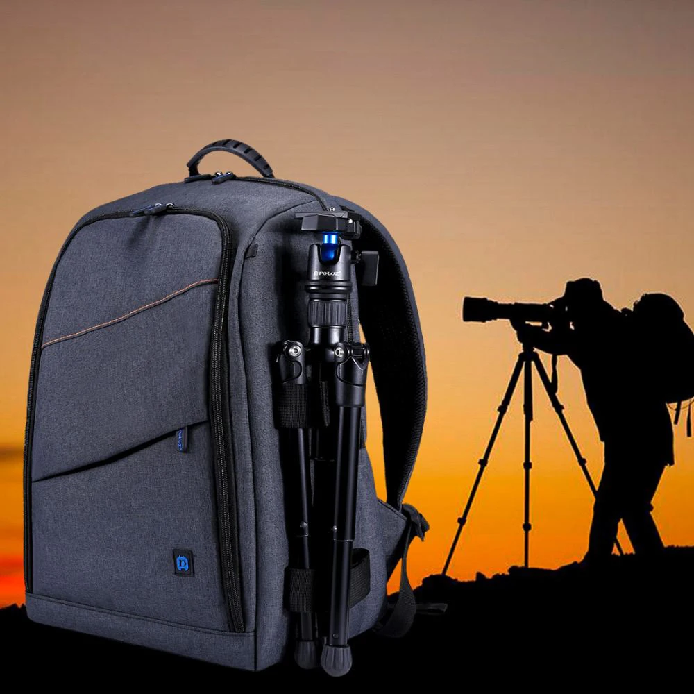 

HFES PULUZ Multifunctional Waterproof Scratchproof Digital DSLR Camera Photo Video Shoulder SLR Camera Bag w/Rain Cover