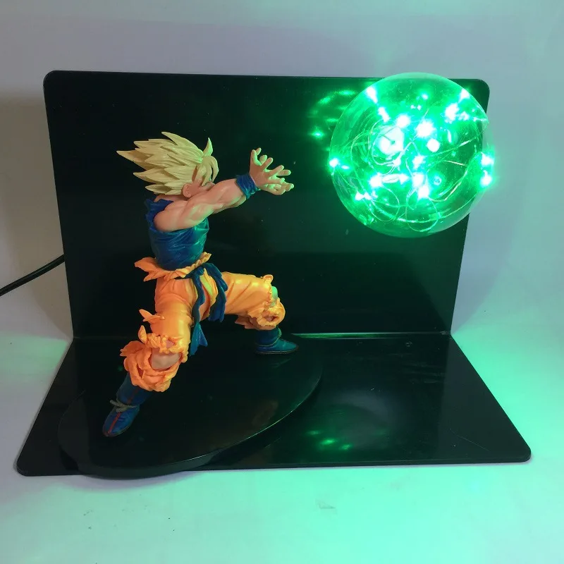 Dragon Ball Z Супер Saiyan сон госветодио дный ку светодиодные игрушки Сон Гоку светодио