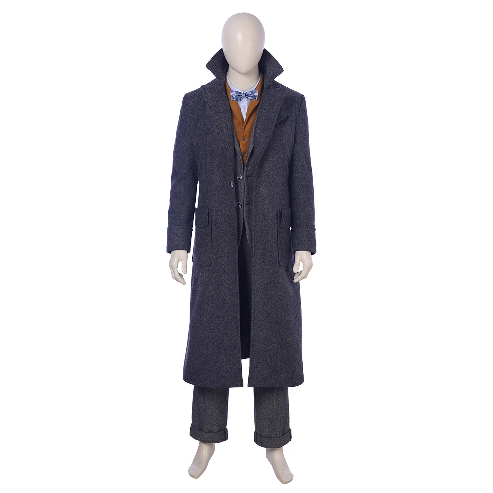 Фантастический Newt Scamander из The Crimes of Grindelwald Косплей Костюм животные зверь Хэллоуин мужской костюм на заказ наряд