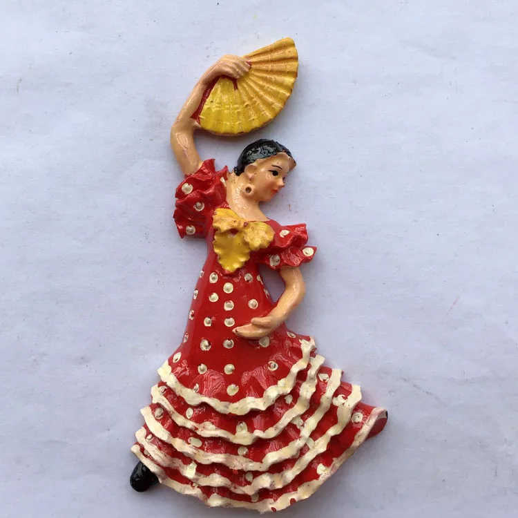 Испанская коррида и танец фламенко 3D холодильник магнитные наклейки