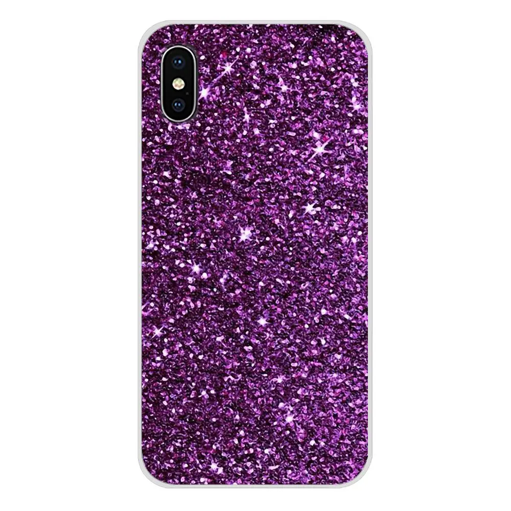 Purple sparkle Glitter Accessories Phone Shell Covers For Samsung Galaxy A3 A5 A7 J1 J2 J3 J5 J7 2015 2016 2017 | Мобильные телефоны
