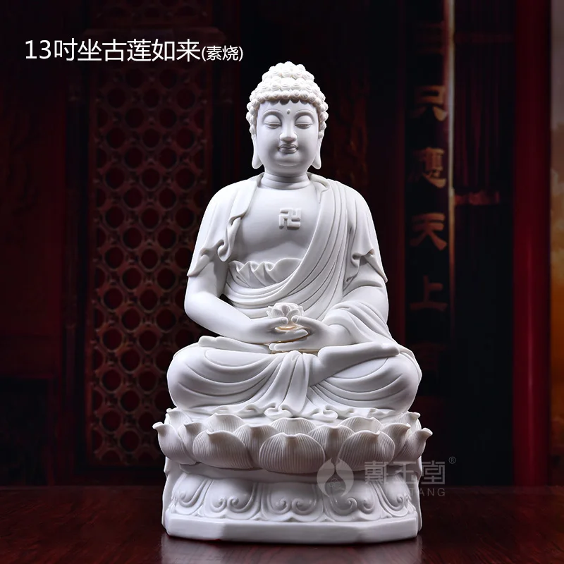 Керамика Sakyamuni керамическая аптека Будда монтированная на западе три св. Будды