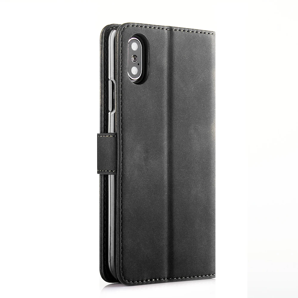 Роскошный флип-кошелек, кожаный чехол для iphone 7, 8 plus, чехол, кошелек, слот для карт, подставка, чехол, оболочка для iphone x, xs, xr, xsmax