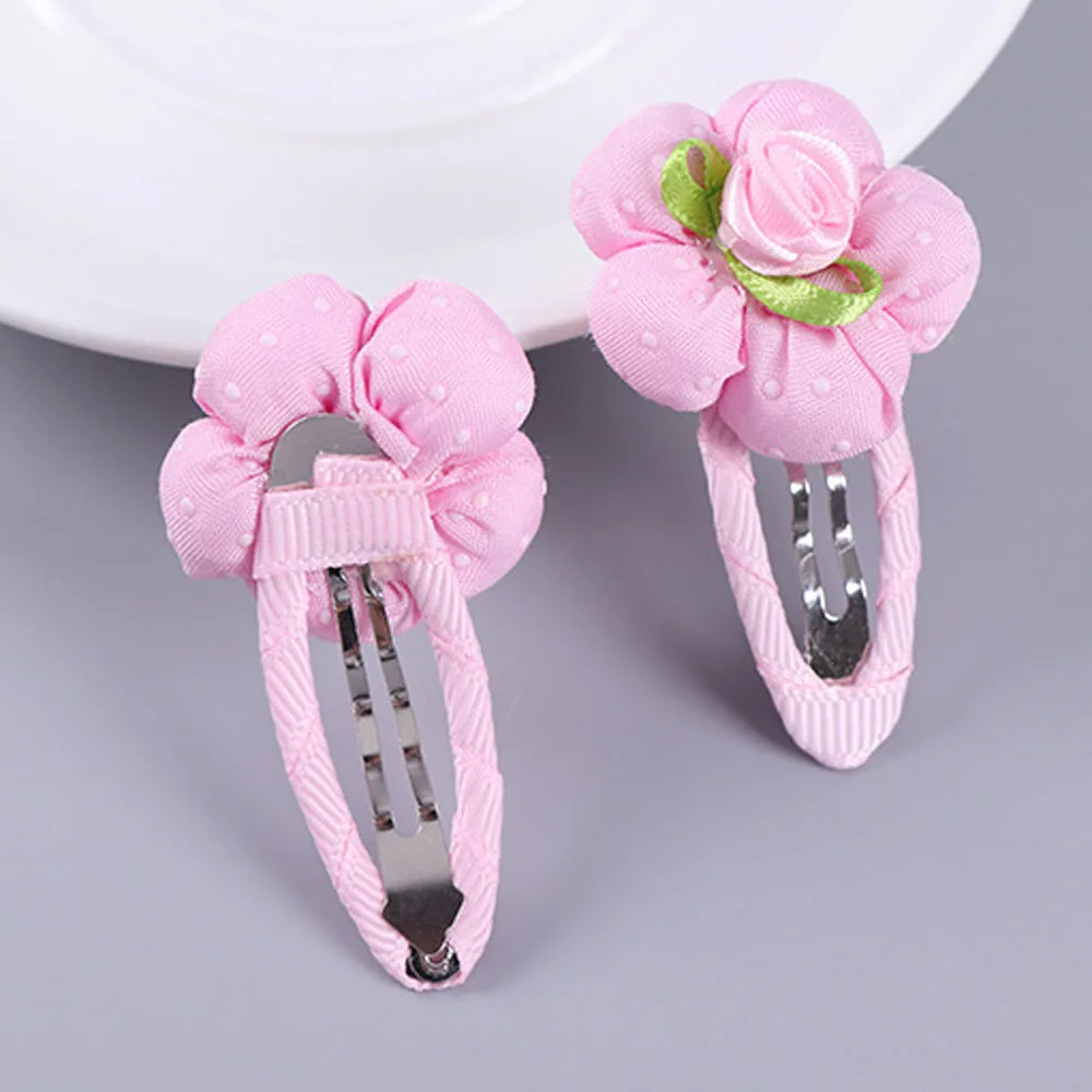 7pcs\set Girls Cute Hair Accessories Flower Headbands Solid Hairpins Barrettes Clip Hairgrips Headwear for Kids Children| |