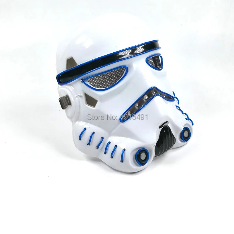 

New Arrival Fashion Flexible Christmas Gift EL wire Mask Holiday Lighting Energy Saving LED Neon Light Mask as Dj Party Supplies