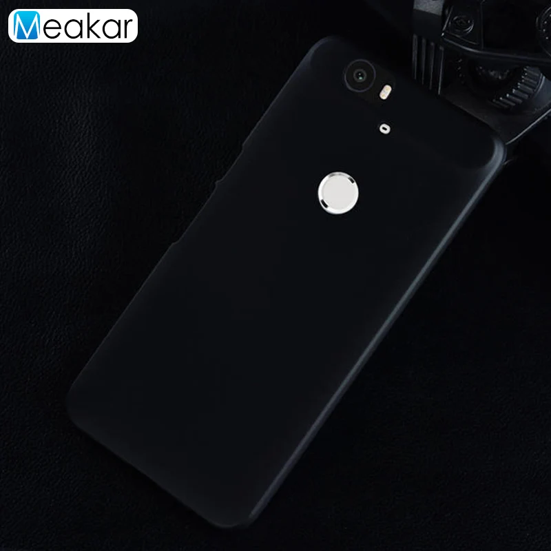 black Матовая Пластик Coque 5.7For Nexus 6P чехол для huawei Google Nexus 6P телефонный чехол-лента на заднюю панель - Цвет: black