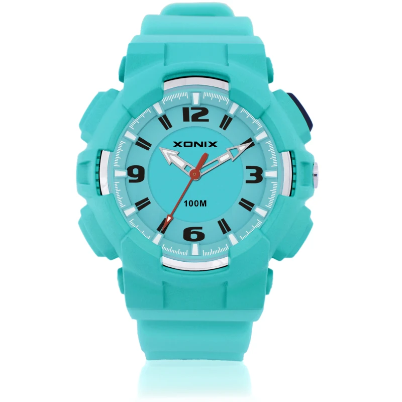 Высокоточные спортивные водонепроницаемые часы 100 м с силиконовыми ремешками