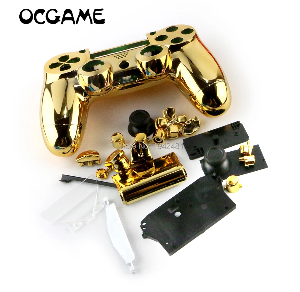 OCGAME 8 компл./лот Хром Корпус Корпуса с набором кнопок для беспроводного