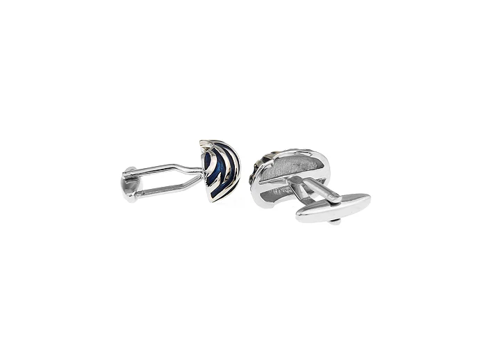 iGame Factory Supply Men's Cuff Links Blue Color Enamel Design Quality Brass Material Free Shipping | Украшения и аксессуары
