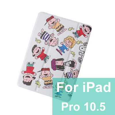 For IPad pro 10.5 Чехол для fundas iPad pro 10,5 дюймов милый мультяшный принт PU+ мягкая задняя крышка из ТПУ для iPad pro 9," умный чехол с функцией автоматического пробуждения/сна - Цвет: For IPad pro 10.5