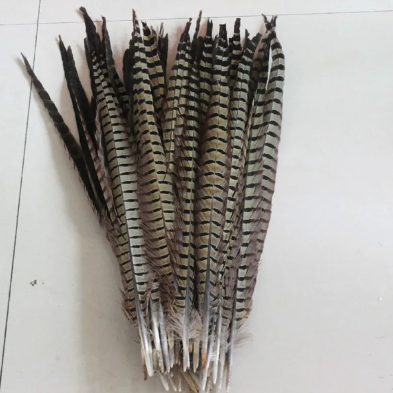 natural 14to16inch 100 шт Красивые перья фазана разные цвета на выбор длинные 12-32 дюйма 30-80 см для сцены и торжеств украшения - Цвет: natural 14to16inch
