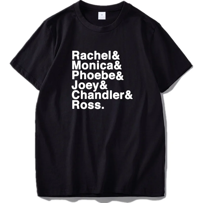 Rachel Monica Phoebe Joey Chandler Ross Футболка Мужская серия друзей подарки футболка