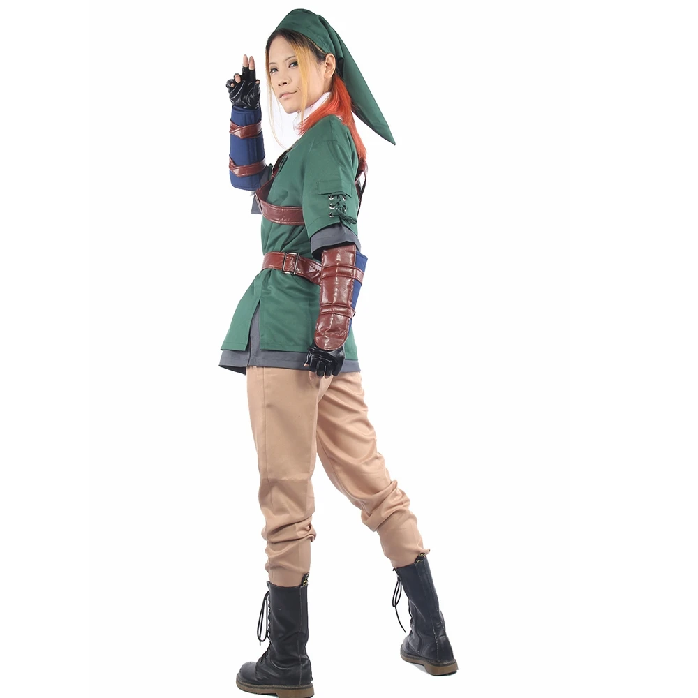 Coslive легенда о Зельде Платье Ссылка костюм наряд косплей полный униформа игра Pops