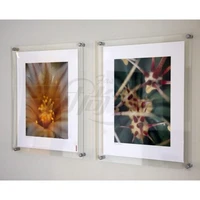 10 unitlot wall mounted a4 acrylic plexiglass poster frames perspex floating frames free shipping