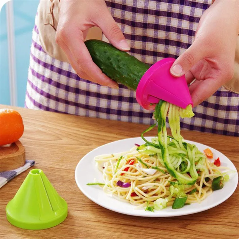 Vegetable Shred Device Spiral Slicer Carrot Radish Cutter Kitchen Tool Gadget Funnel Model with High Quality Free Shipping M5 | Дом и сад