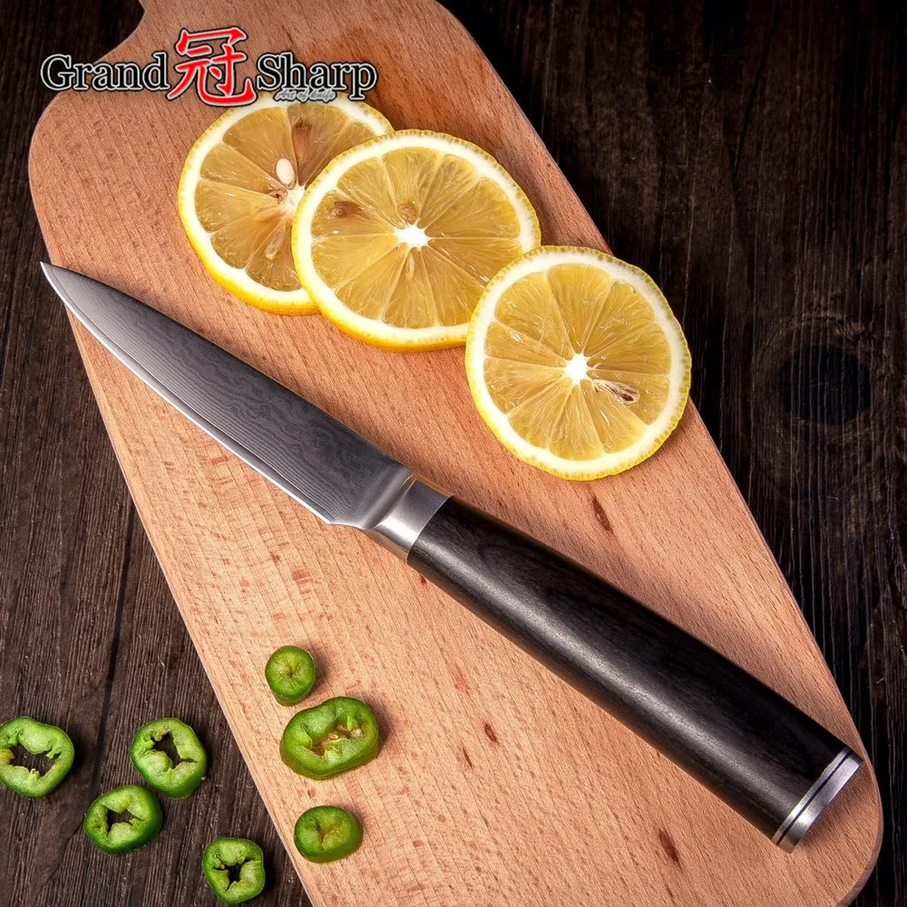 GRANDSHARP Damascus chef knife set Steel Kitchen Knives Sets Chef Santoku Paring Knife vg10 Japanese | Дом и сад