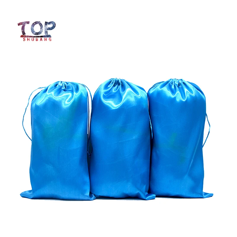 Заказной логотип Голубое озеро упаковочные мешки атласные шелковые для подарка