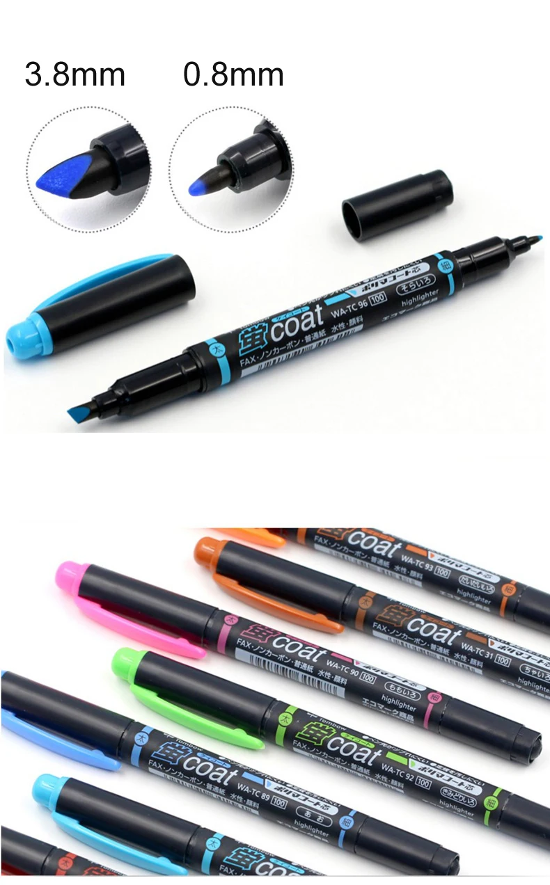 TOMBOW пальто художественные маркеры 5/10 цветов с двойной головкой хайлайтер двойной маркер набросок рисунок дизайн японские художественные принадлежности