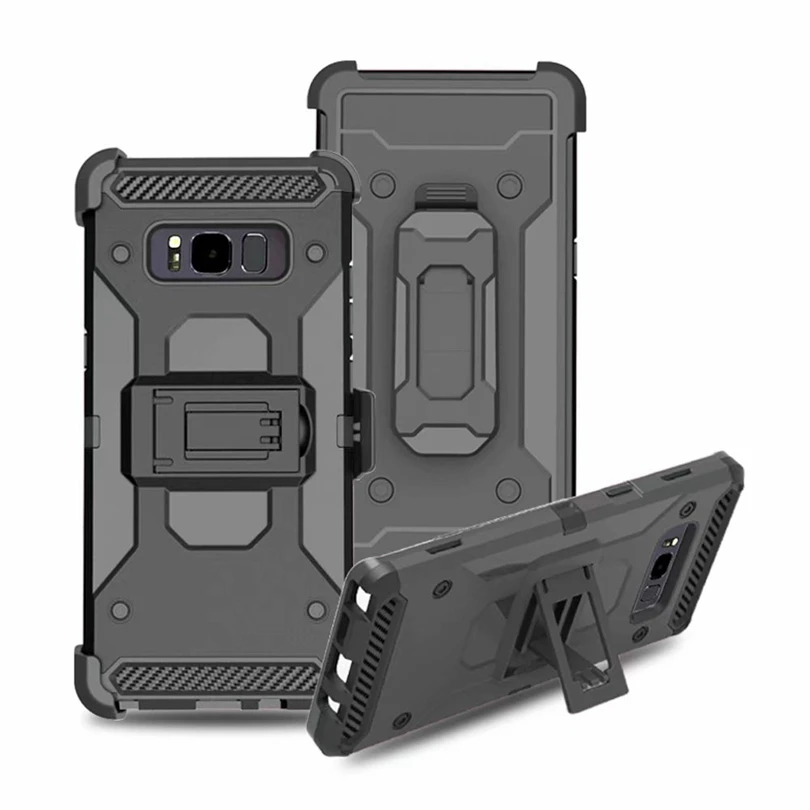 Для Samsung Galaxy S7 S8 S9 S10 E Plus Note 8 9 Чехол Робот Броня противоударный чехол на ремешке