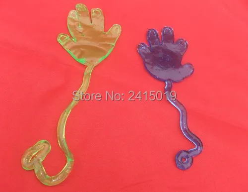 

Free ship 100x Stretchable sticky hand finger shooter peptile party favor pinata toy loot bag fillers sticky toy kid party favor