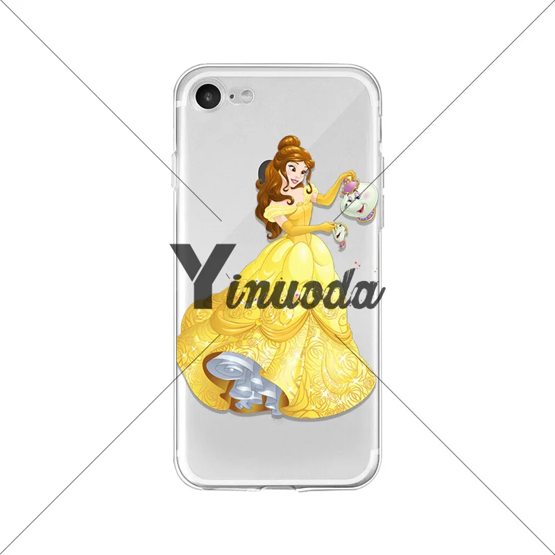 Yinuoda Beauty and the Beast Belle чехол с принцессой мобильный телефон для Apple iPhone 8 7 6 6S Plus X XS max 5
