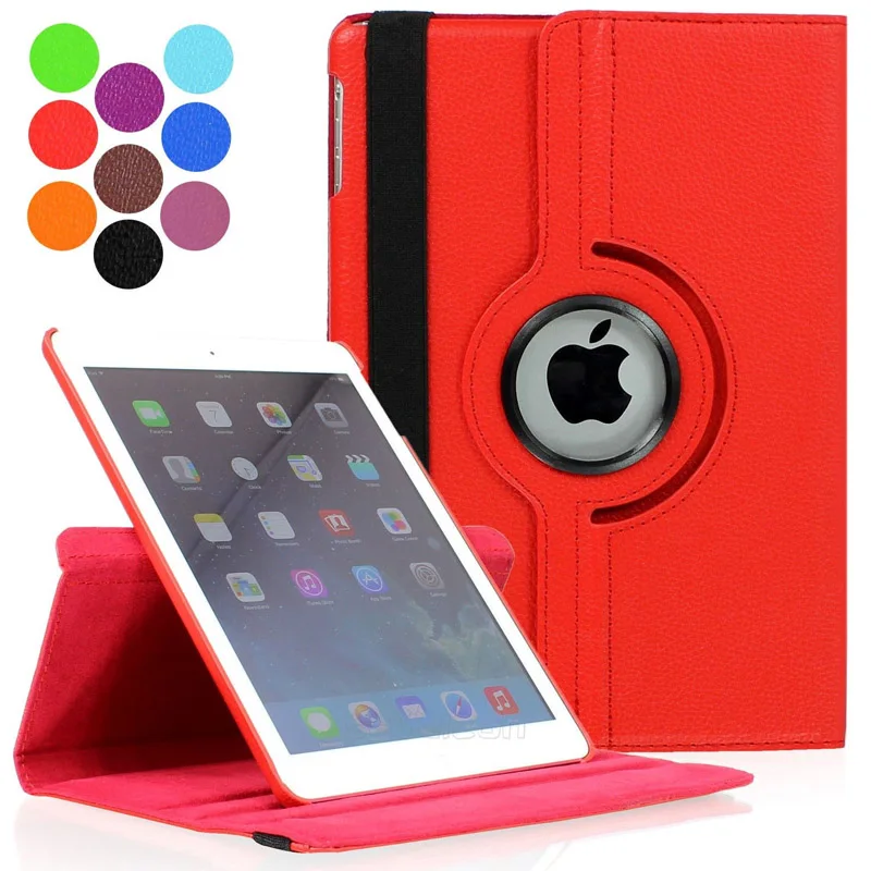 Кожаный умный чехол с поворотом на 360 градусов для Apple ipad Air 1 Air 2 ipad 5 ipad 6 ipad 9,7 A1822 A1823 A1893
