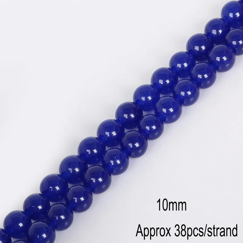 Новое поступление 2020 темно синие натуральные бусины для изготовления ювелирных