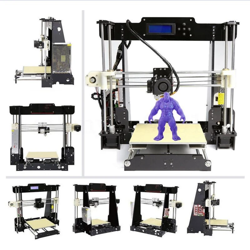 Набор для 3D принтера CTC 2020 zrprinting A8 Reprap полностью акриловый в сборе сделай сам с