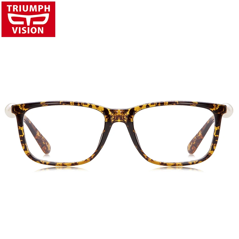TRIUMPH VISION жемчужные оправы для очков Черепаховые очки женские модные квадратные оправы прозрачные линзы женские очки для близорукости