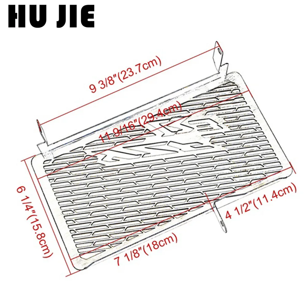 

Motorcycle Stainless Steel Radiator Guard Cover Grille Grill Fuel Tank Protector For YAMAHA YZF R3 YZF-R3 2015-2016 2015 2016