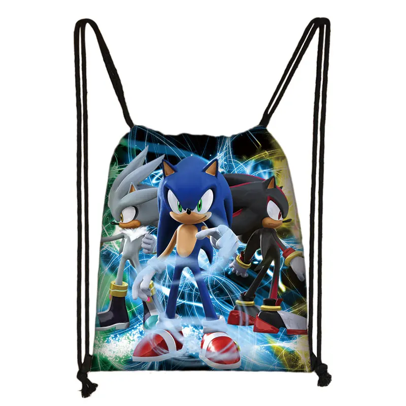 Игра “Марио” Sonic зубная щётка бум ежиков Мультфильм Детский рюкзак со шнурком для покупок школьной поездки вечерние сумки подарок 38*32 см