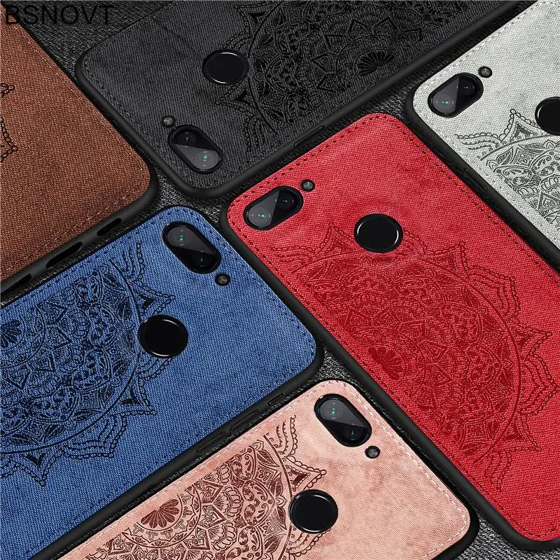 Чехол-рамка для Xiaomi Mi 8 Lite тканевый противоударный чехол | Мобильные телефоны и