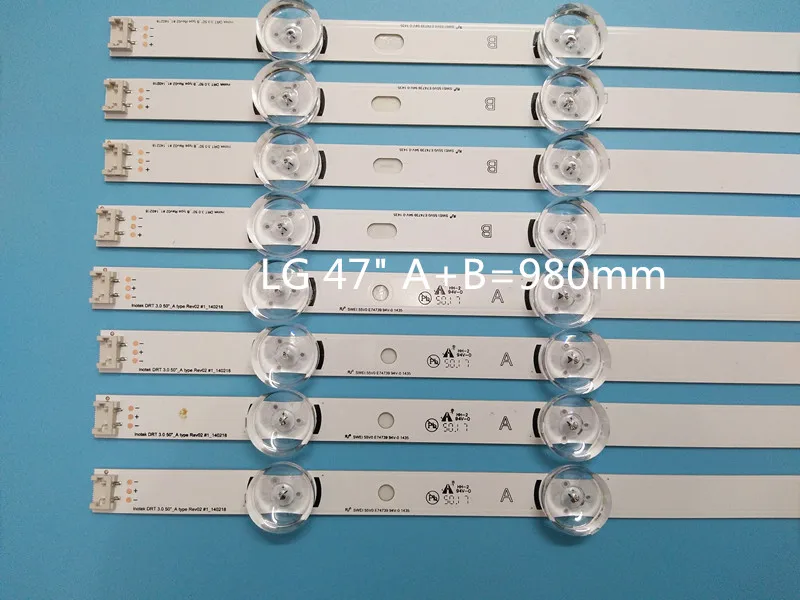 LED Backlight strip 9 Lamp For LG 47&quot TV innotek DRT 3.0 47LB6300 47GB6500 47LB652V 47lb650v LC470DUH 47LB5610 47LB565V | Компьютеры и