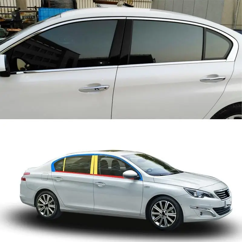 Car Automobile Decorative Wing Mirror Rear Bumper Trunk Exterior Fashion Modification Mouldings Accessory 18 19 FOR Peugeot 301