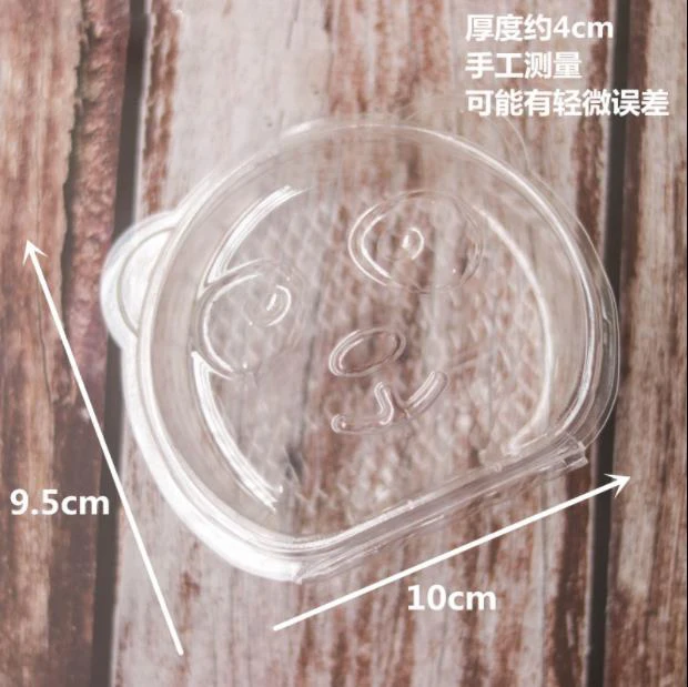 10pcs Lovely Little bear Transparent Swiss Roll Cake Box Wedding Plastic Packaging cute Mini breadbox | Дом и сад