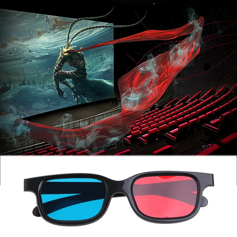 Модные Универсальные 3D очки нового типа/красные синие голубые 3d-очки Anaglyph