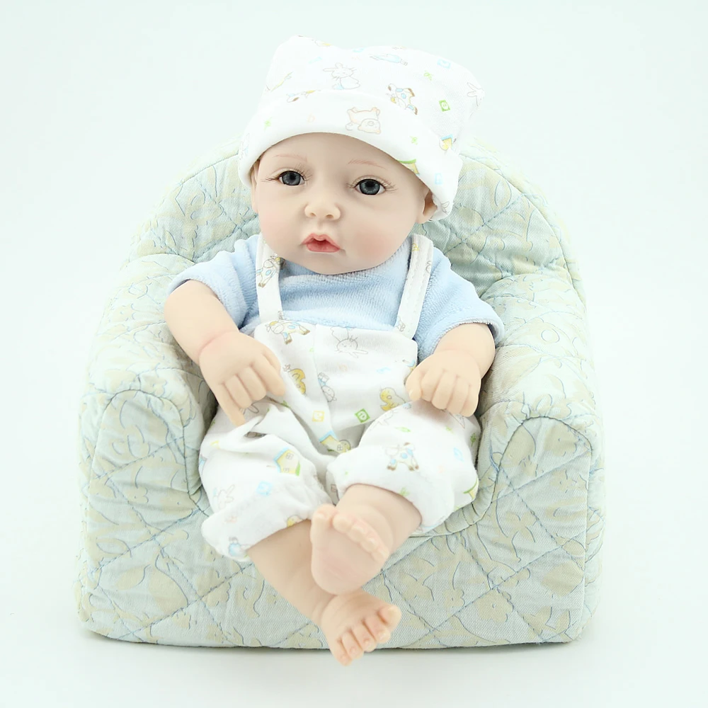 Малышка реборн силиконовые всего тела куклы для девочек 10 дюймов милые младенца